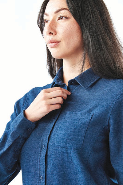 Women's Dockyard Long Sleeve Twill Shirt - STORMTECH Australia