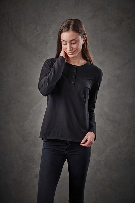 Women's Torcello L/S Henley Tee - Stormtech Australia